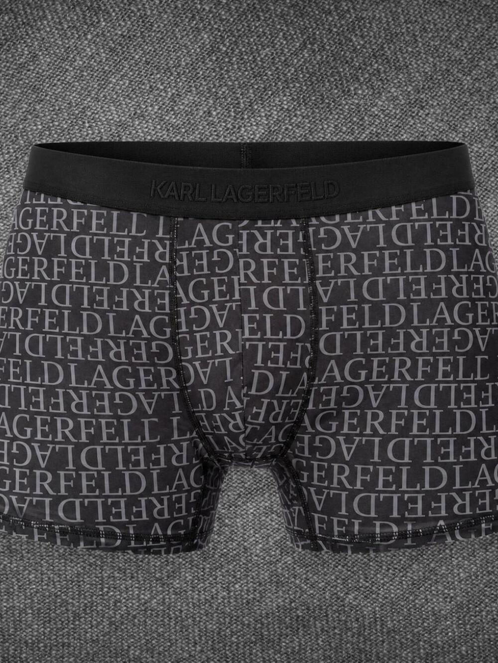 Karl Lagerfeld Black Logo Boxer Briefs Size L